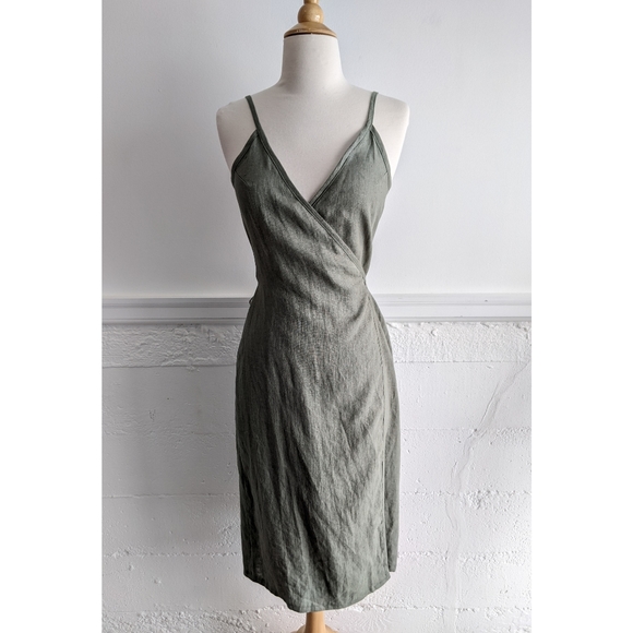 Linen Handmade Studio Dresses Linen Handmade Studio Eden Wrap Dress